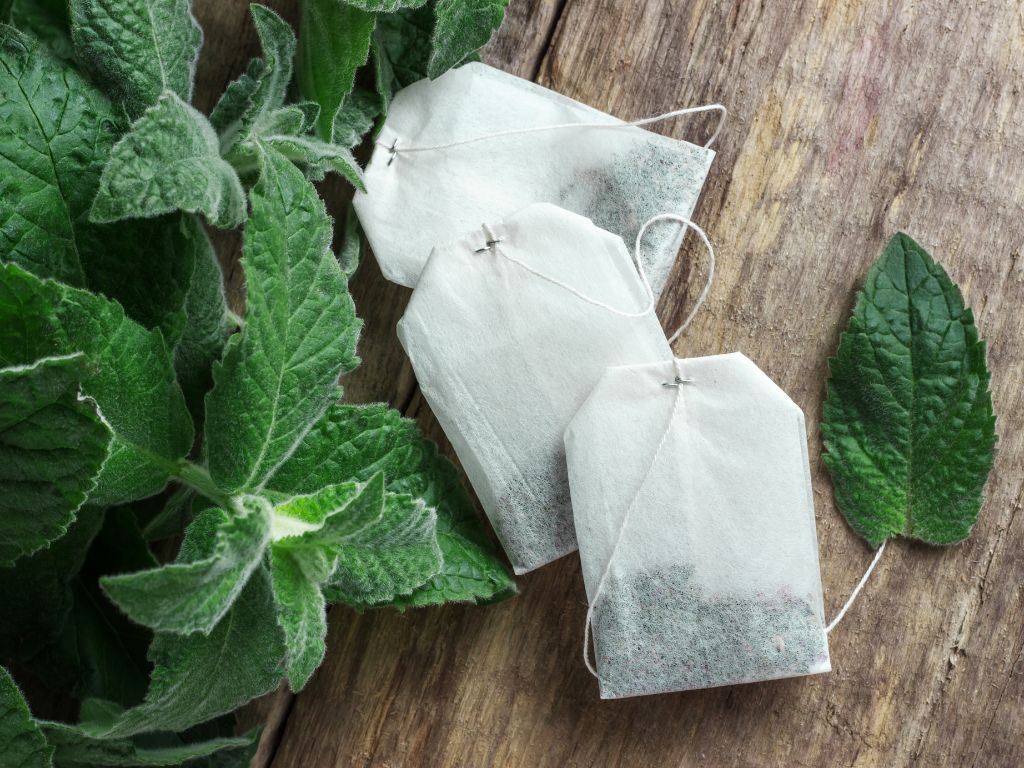 Peppermint tea bags